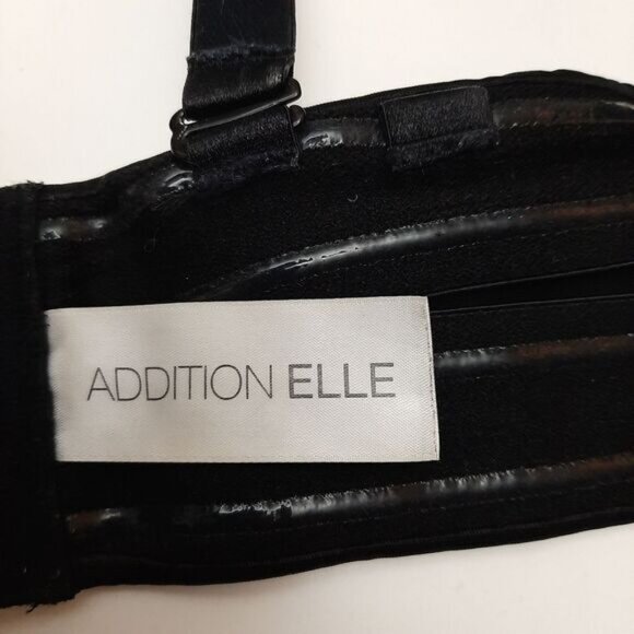 ADDITION ELLE Strapless Multiway T-Shirt Bra Moulded Cups Black Sz 38 DDD - Picture 11 of 12